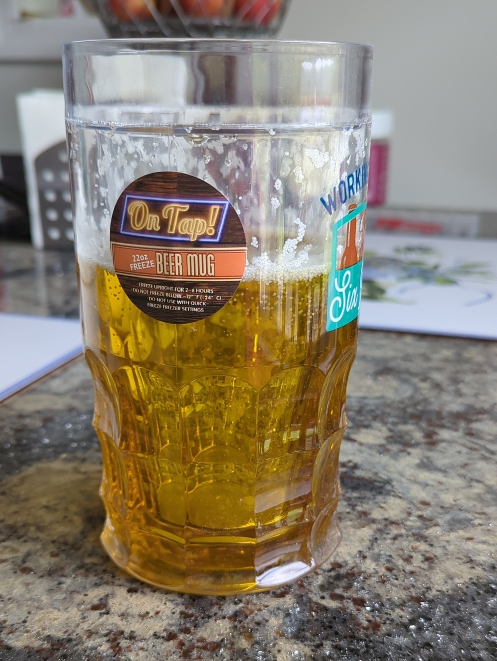 Beer Mug with Amber Accent - Home Party Glass